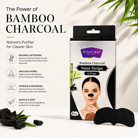 Bamboo Charcoal Nose - 6 Strip