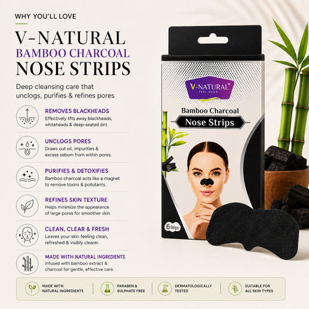 Bamboo Charcoal Nose - 6 Strip
