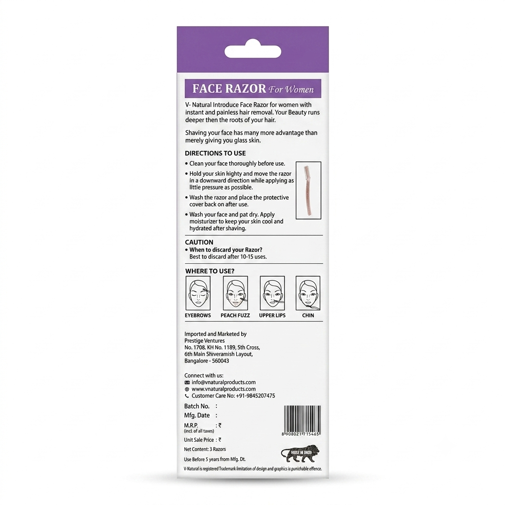 Face Razor Advanced Nano Coated (3 Razers)