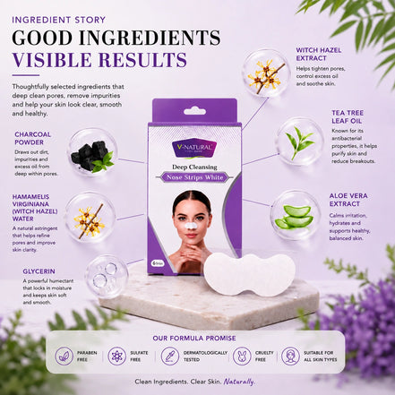 Deep Cleansing Nose Strips White - 6 Strips