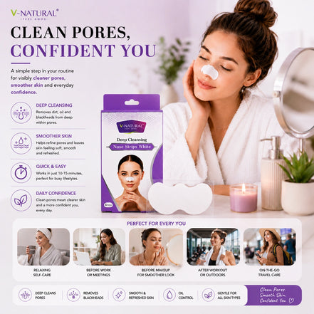 Deep Cleansing Nose Strips White - 6 Strips