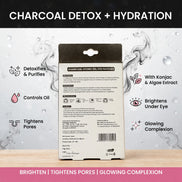 V-NATURALS CHARCOAL HYDRO GEL EYE PATCHES – Korean Formula for Dark Circles, Puffiness & Fine Lines (3 Pairs)
