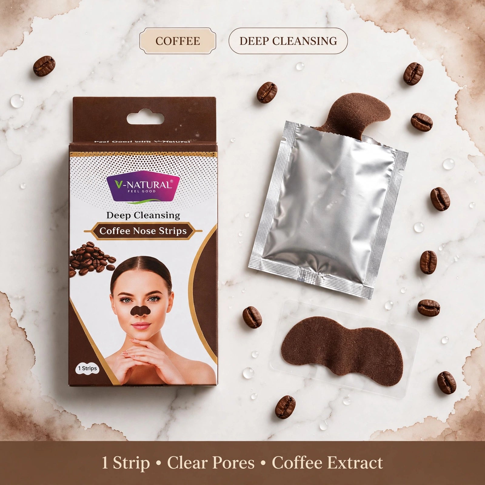 Deep Cleansing Coffee Nose Strip 1