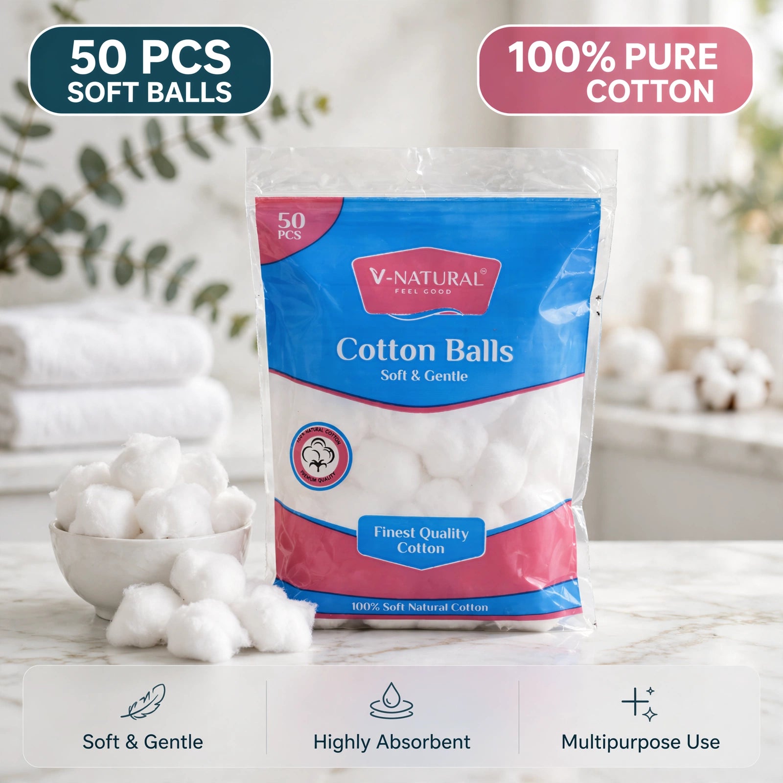 Cotton Balls Soft & Gentle