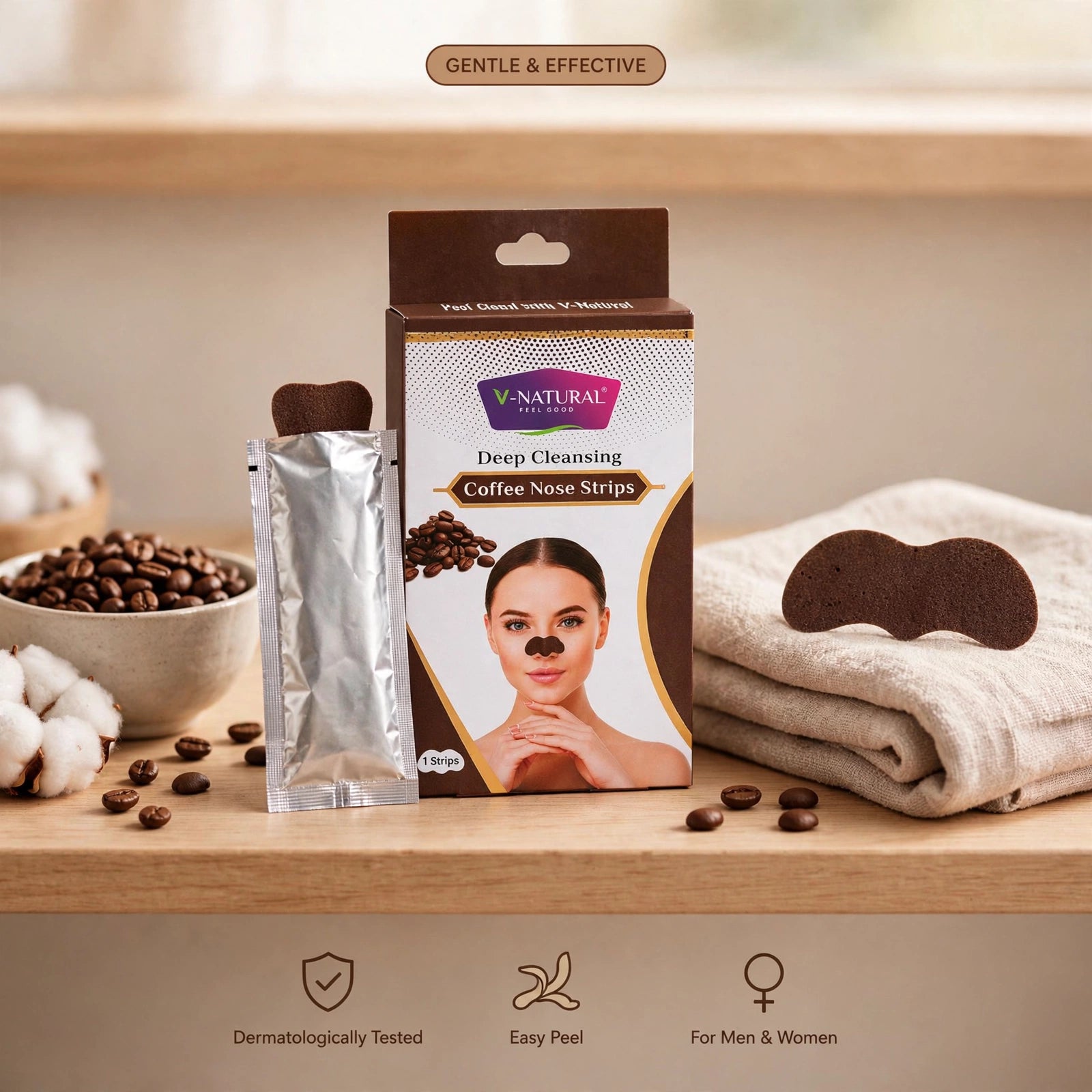 Deep Cleansing Coffee Nose Strip 1