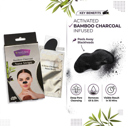 Bamboo Charcoal Nose - 6 Strip