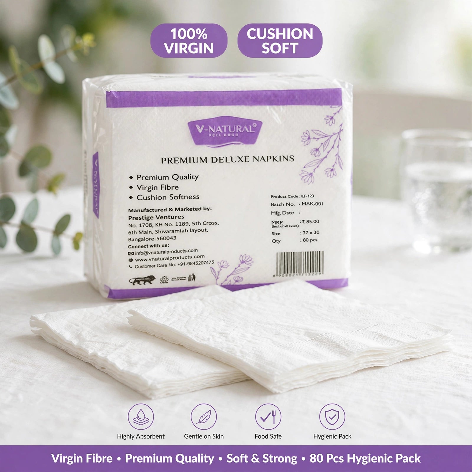PREMIUM DELUXE NAPKINS 80s