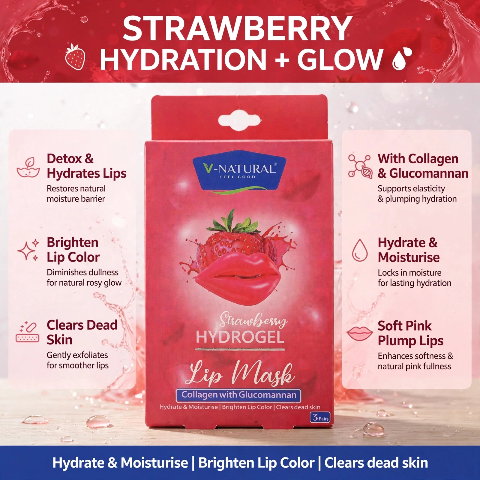 Strawberry Hydrogel Lip Mask