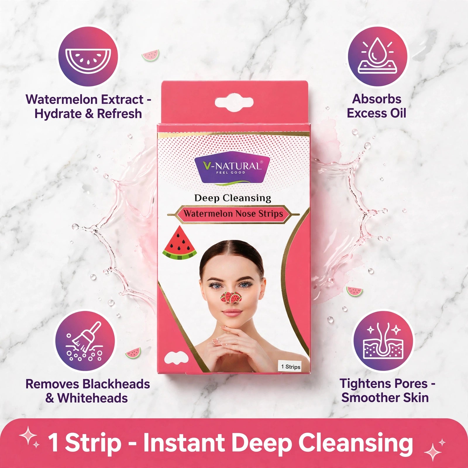 Watermelon Nose strips - 1 Strip