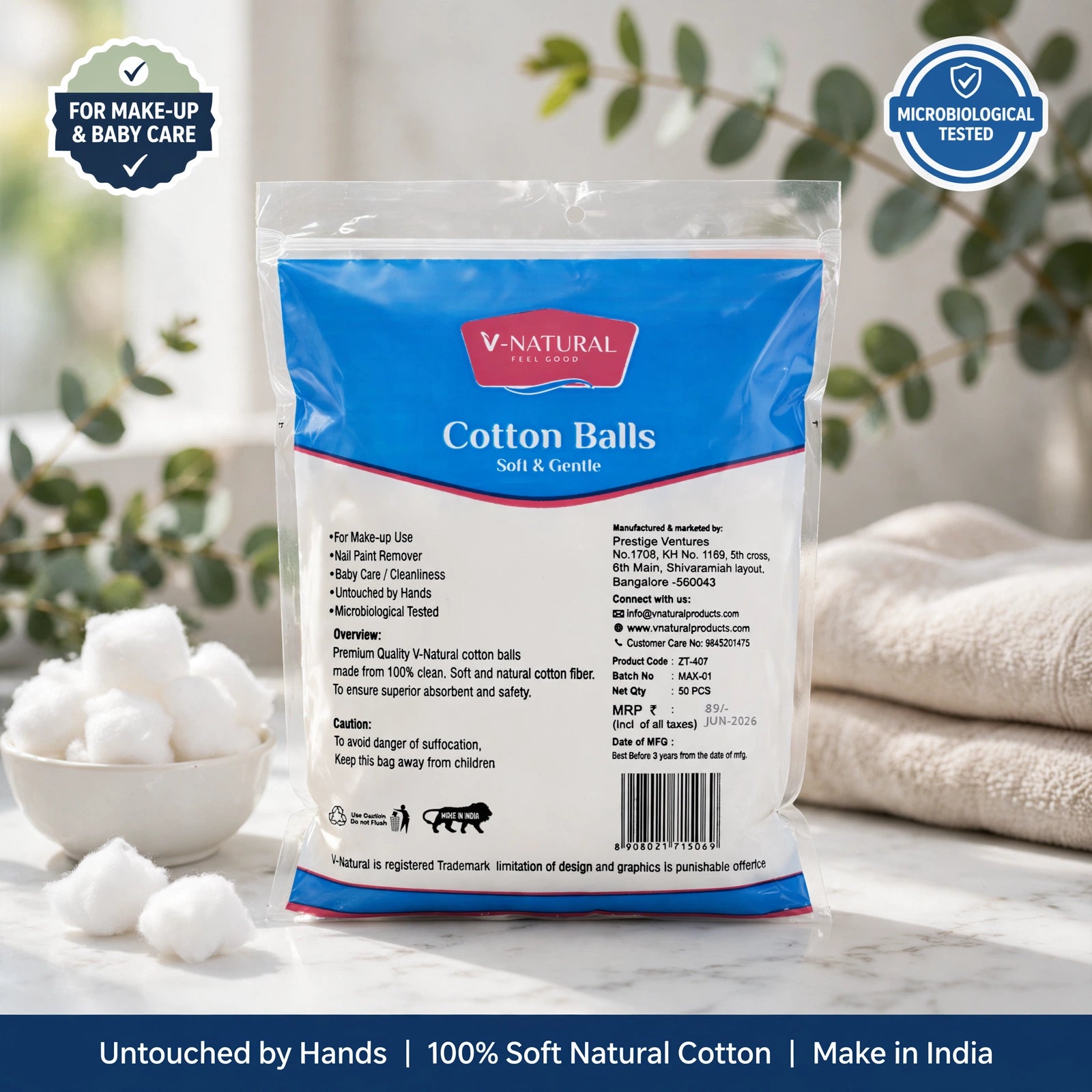Cotton Balls Soft & Gentle