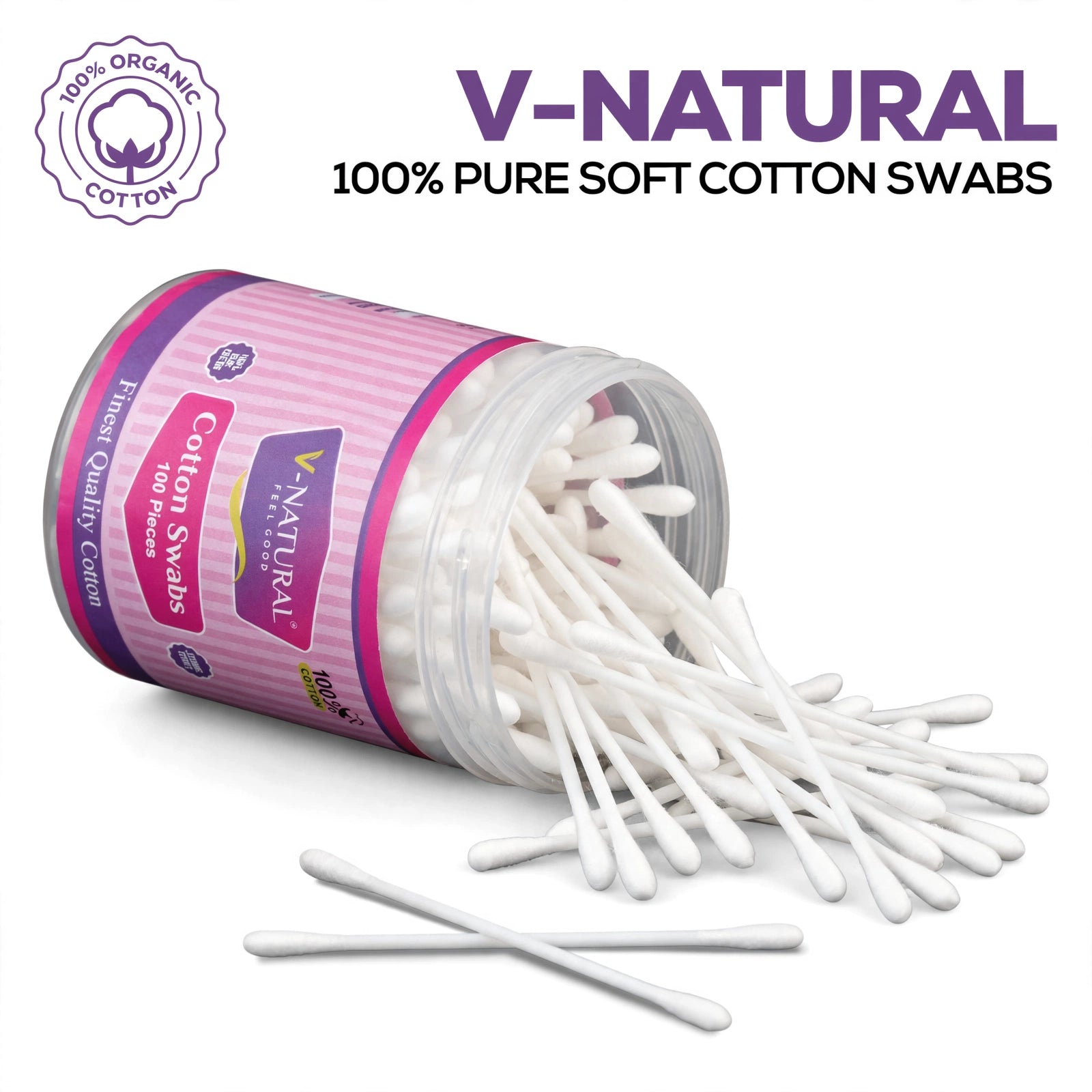 Cotton Swabs - 100 Pieces