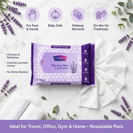 Refreshing Wipes LAVENDER 25 Wipes