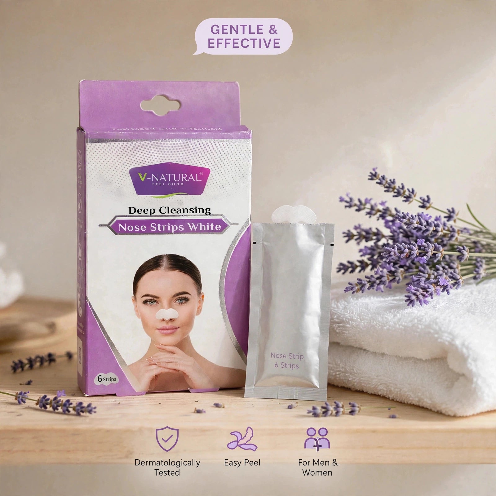 Deep Cleansing Nose Strips White - 6 Strips