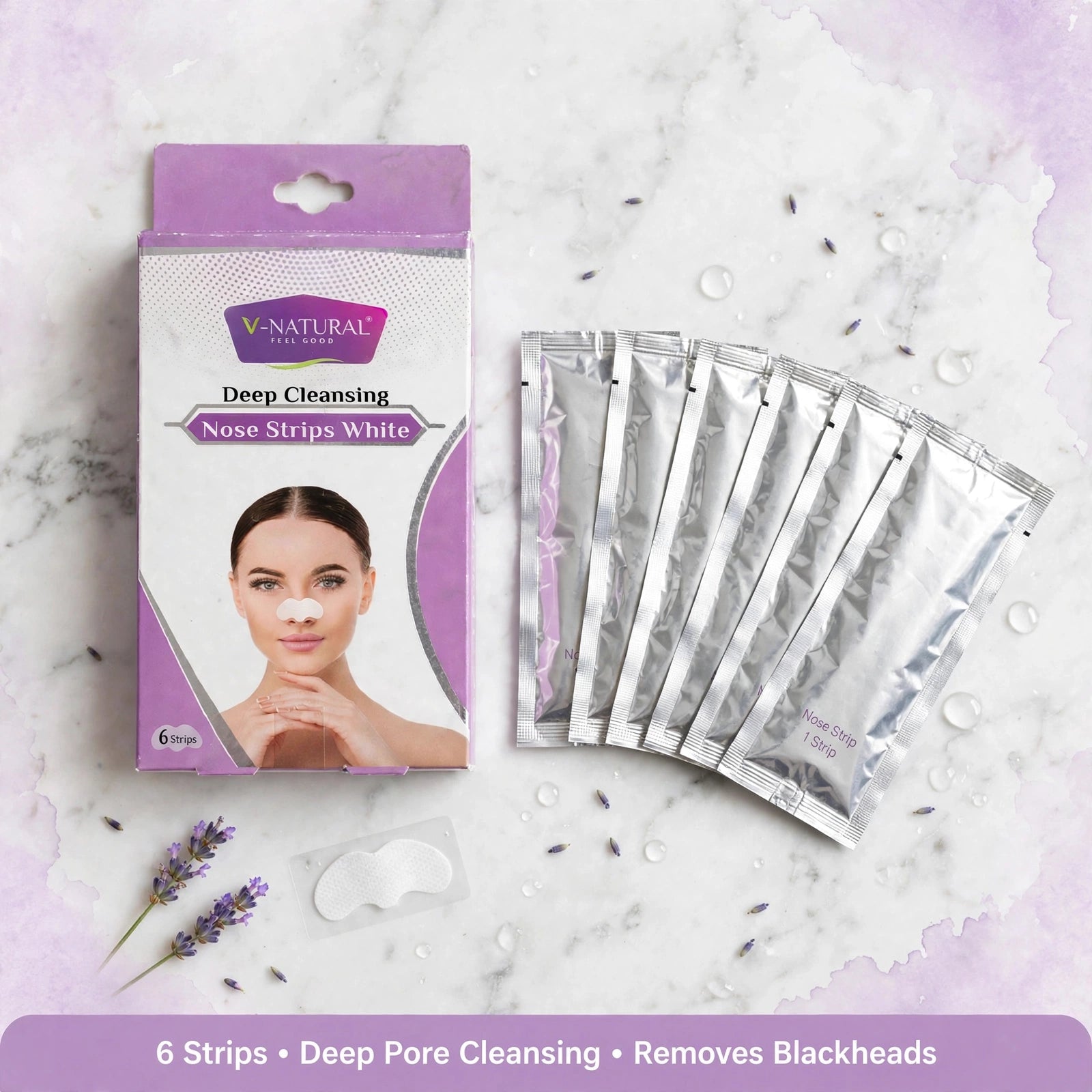 Deep Cleansing Nose Strips White - 6 Strips