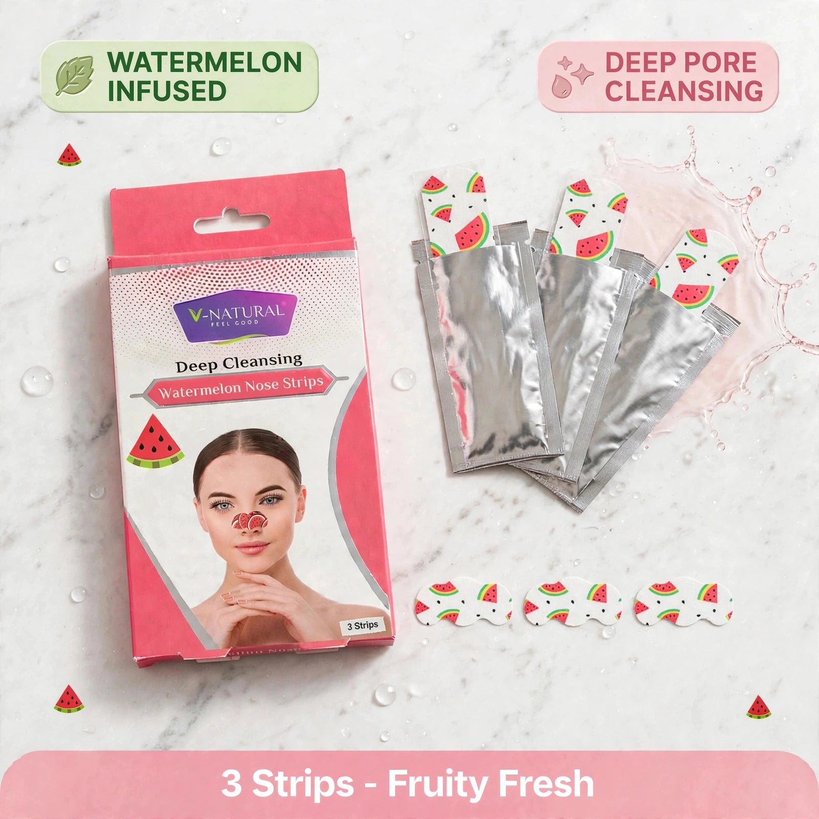 Watermelon Nose strips - 3 Strip